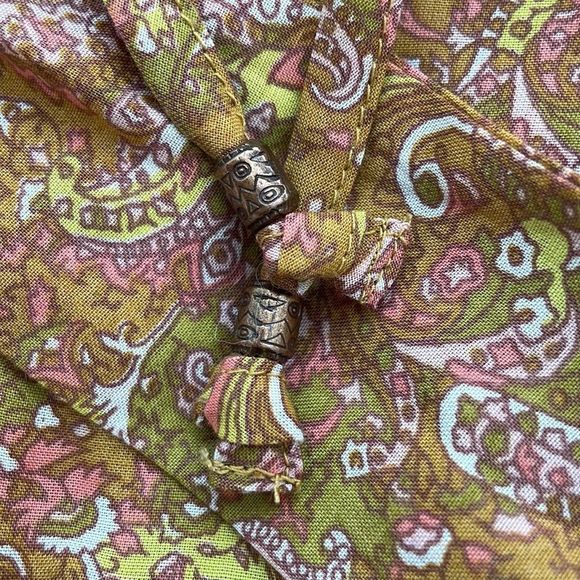 Anthropologie Calanthe Mini Belted Button Mini Shirtdress X-SMALL Gold - Picture 8 of 12